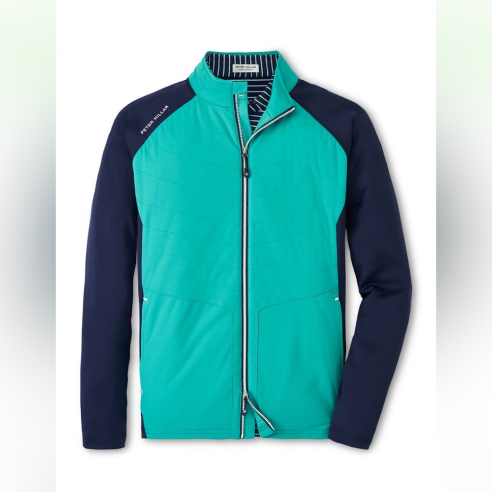 NWT Men Peter Millar Merge Elite Hybrid Jacket Billiard/Navy MS23EZ45 Sz XL